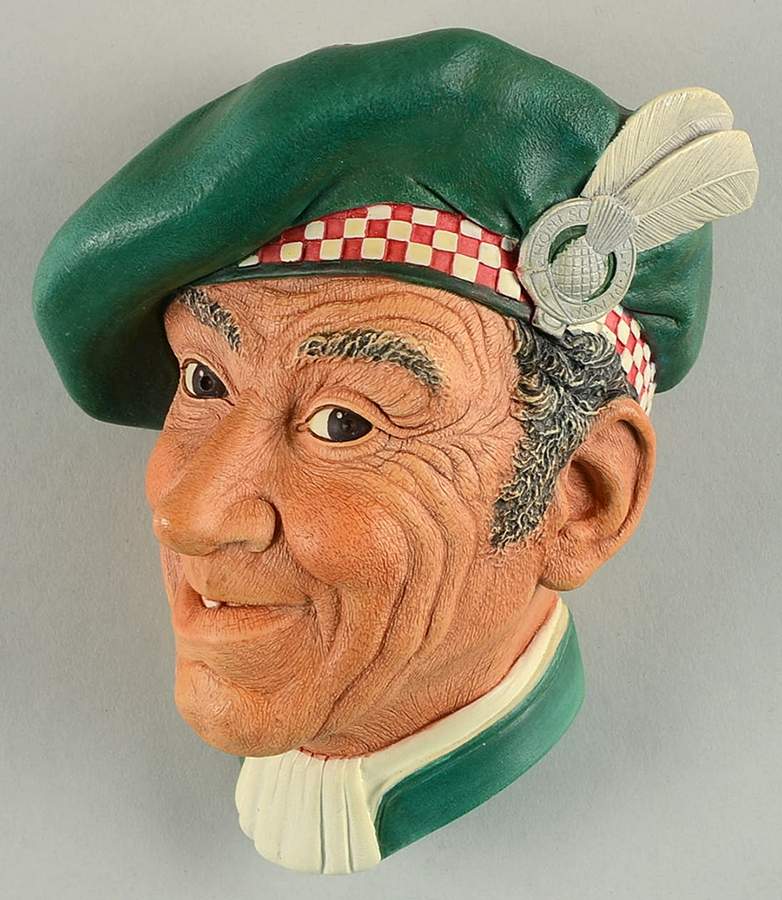 Character Head Plaques Jock-2nd Version - No Box by Bossons-1