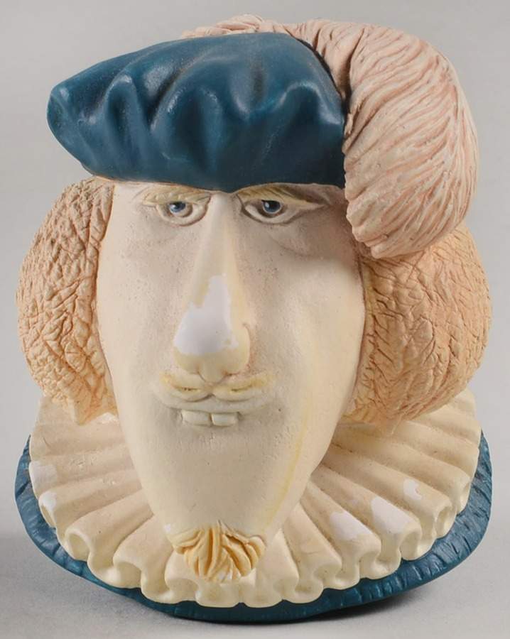 Character Head Plaques Sir Andrew Aguecheek - No Box by Bossons-1