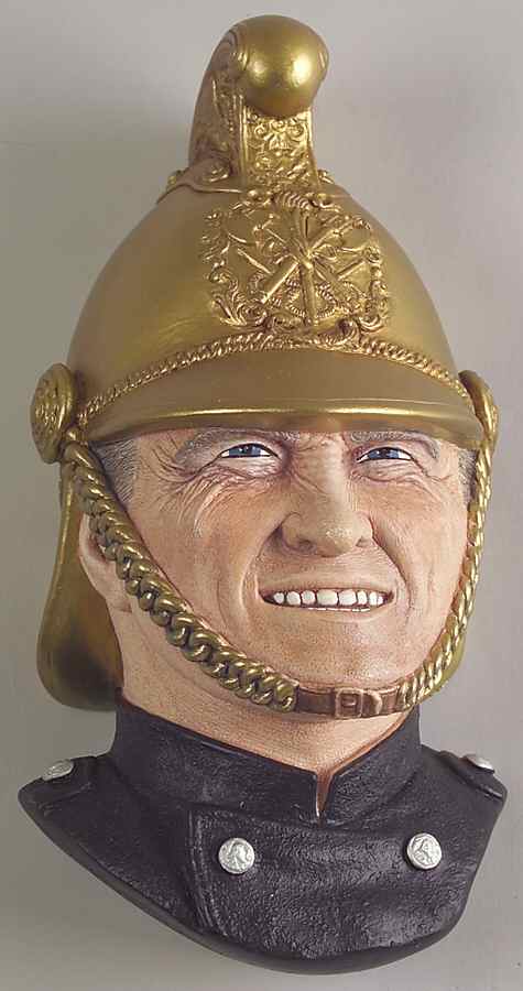 Character Head Plaques Victorian Fireman - No Box by Bossons-1