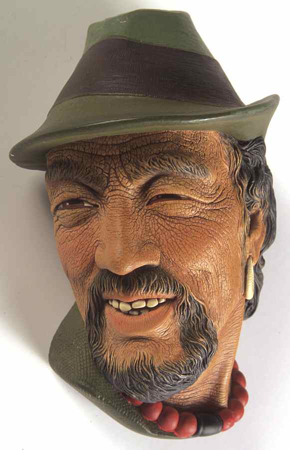 Character Head Plaques Cypsy Mans - No Box by Bossons-1