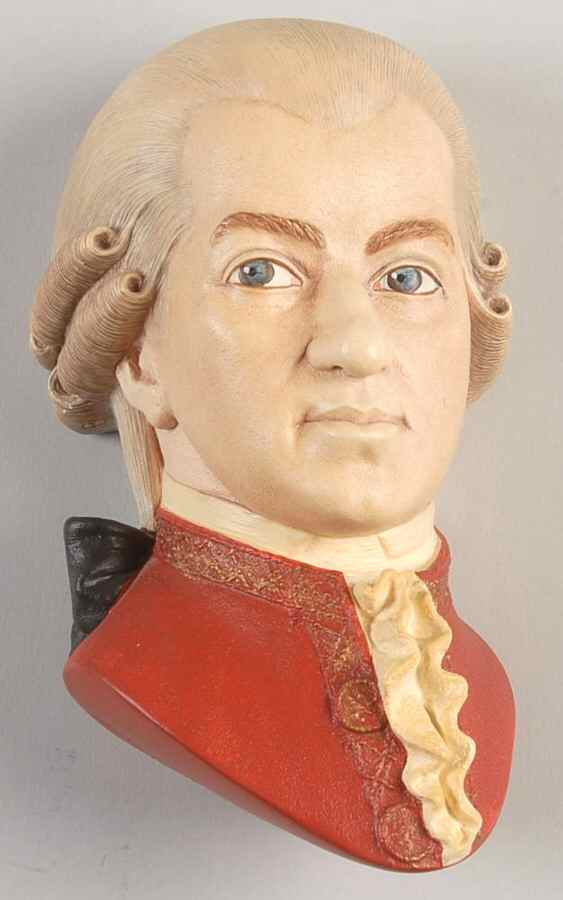 Character Head Plaques Mozart - No Box by Bossons-1