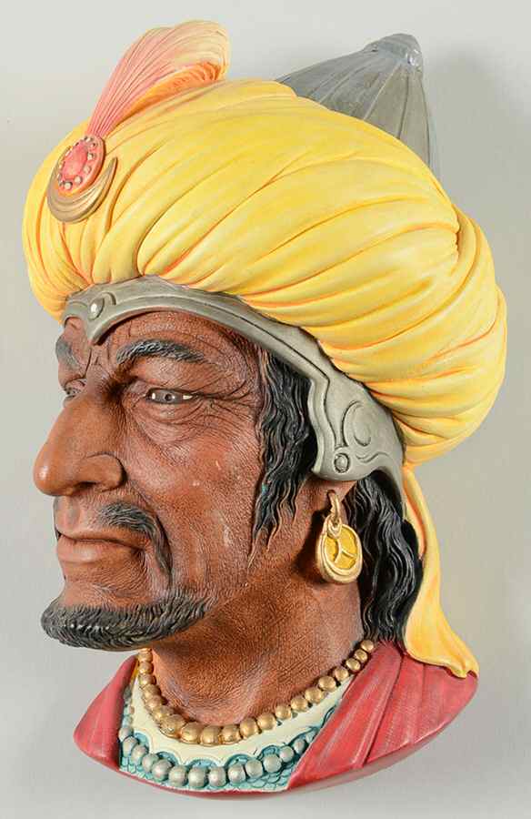 Character Head Plaques Saracen - No Box by Bossons-1