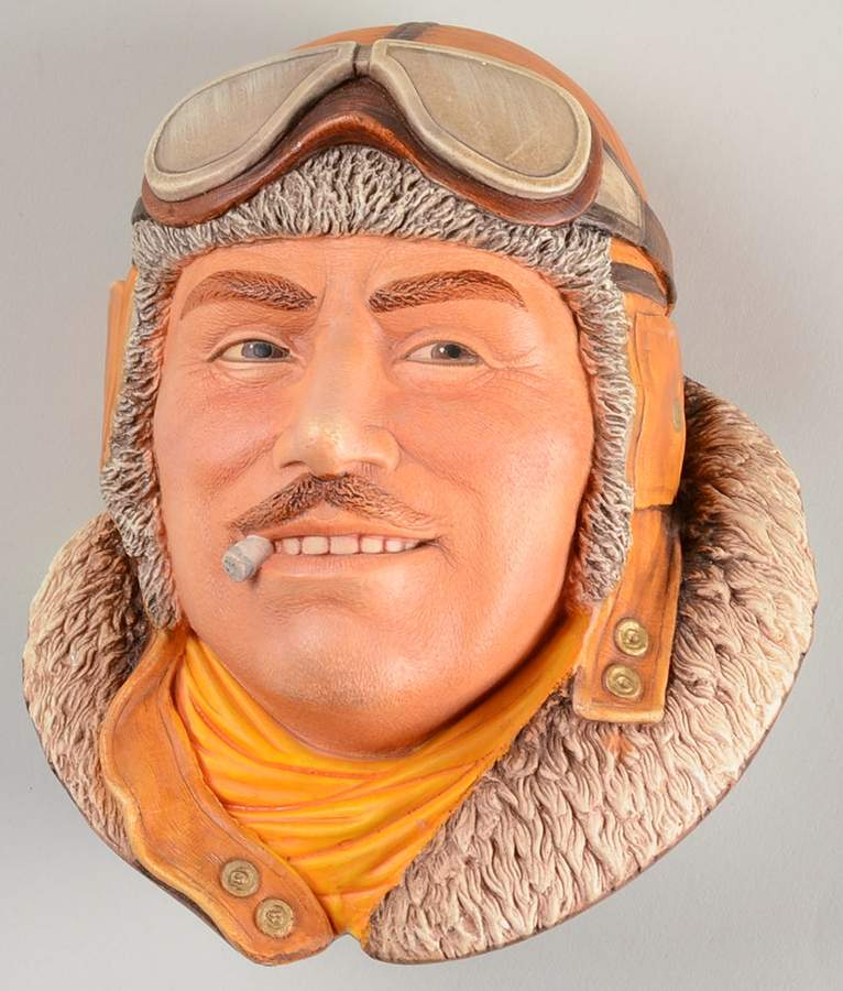 Character Head Plaques R.F.C. Pilot - No Box by Bossons-1