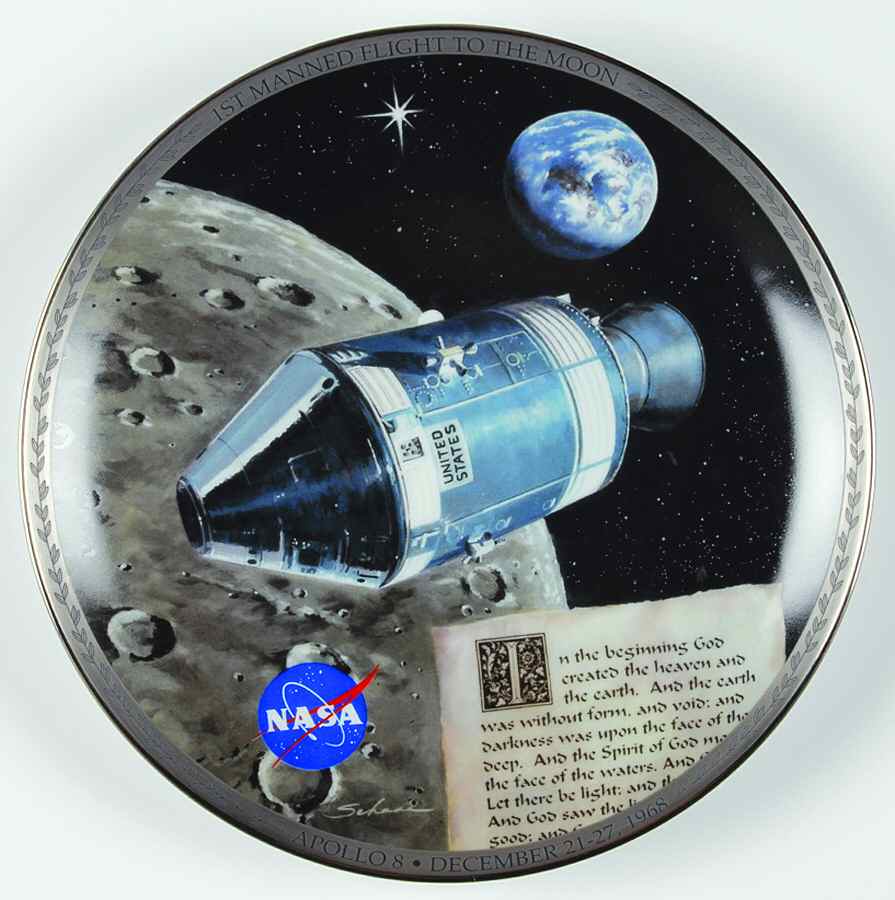 Americas Triumph in Space Beyond The Bounds Of The Earth - No Box by Bradford Exchange-1