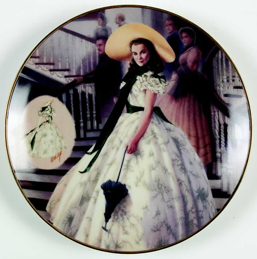 Costuming of A Legend The Green Sprigged Dress - No Box by Bradford Exchange-1