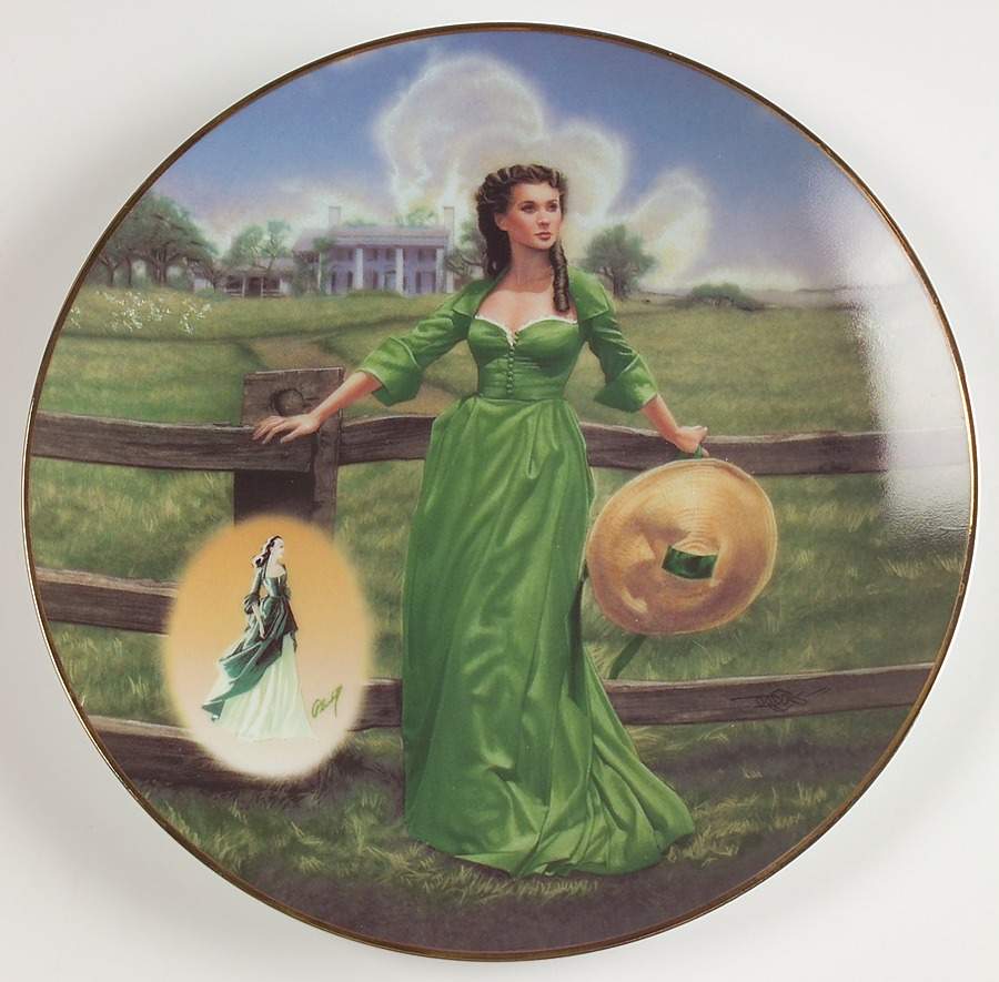 Costuming of A Legend The Green Muslin Dress - No Box by Bradford Exchange-1