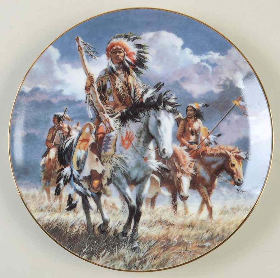 Footsteps of THE Brave Path Of His Forefathers - No Box by Bradford Exchange-1