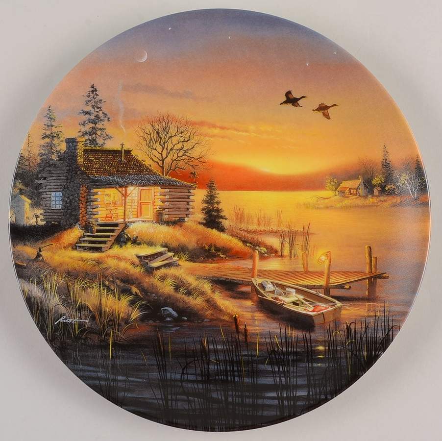 Hideaway Lake Subset Cabin - No Box by Bradford Exchange-1
