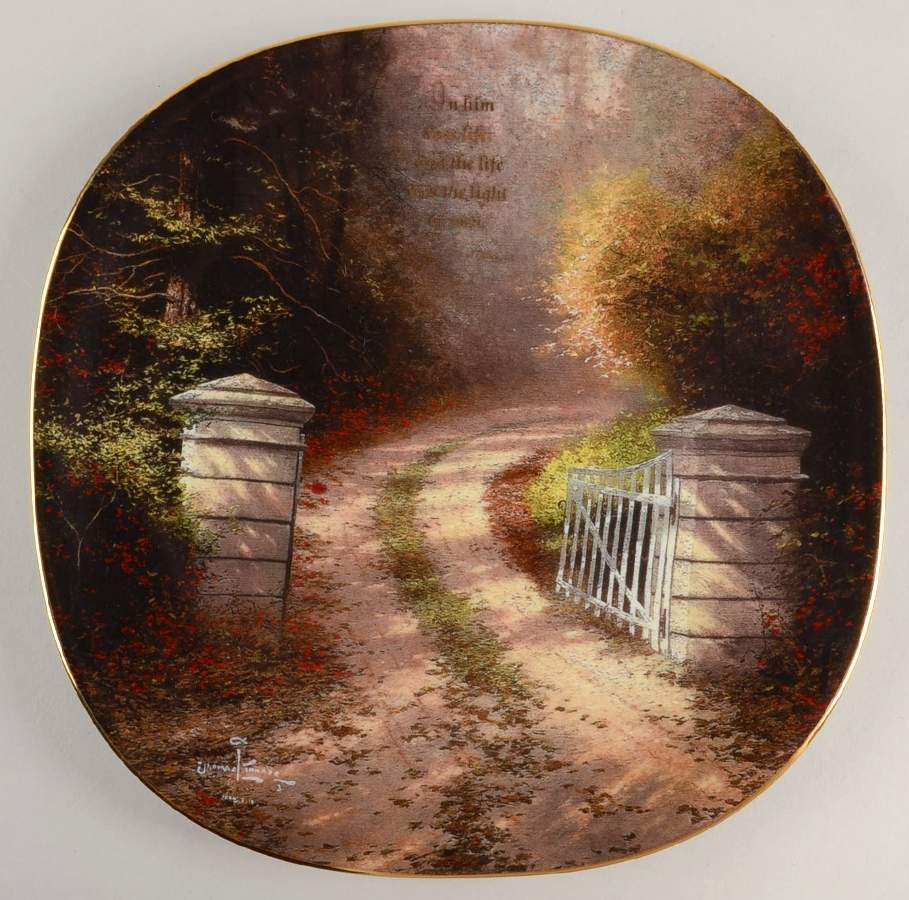 Heaven on Earth By Thomas Kinkade In Him Was Life - No Box by Bradford Exchange-1