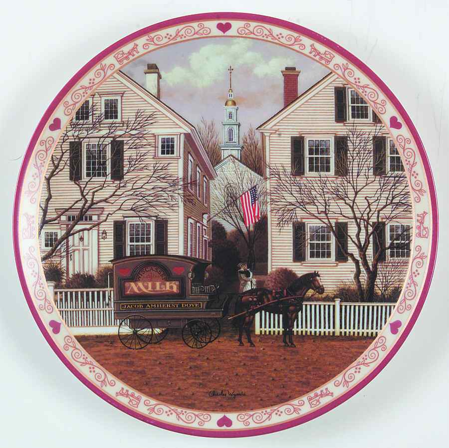 Hometown Memories A Farewell Kiss For Mrs. Jacob Amherst  - No Box by Bradford Exchange-1