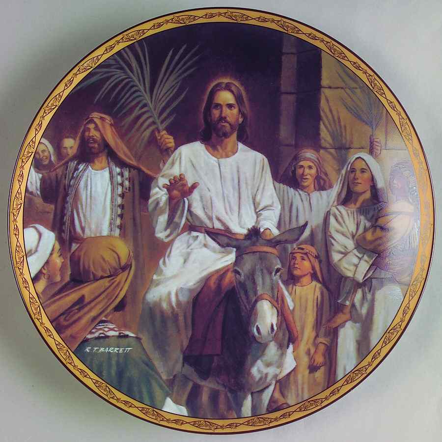 Life of Christ Jesus Enters Jerusalem - No Box by Bradford Exchange-1