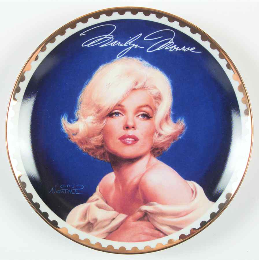 Marilyn Monroe-Gold Satin And Cream - No Box by Bradford Exchange-1