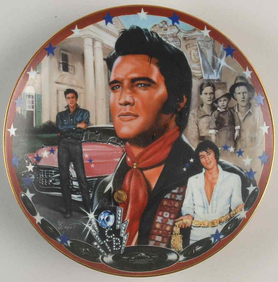Musical Tribute To Elvis-Plate American Dream - No Box by Bradford Exchange-1