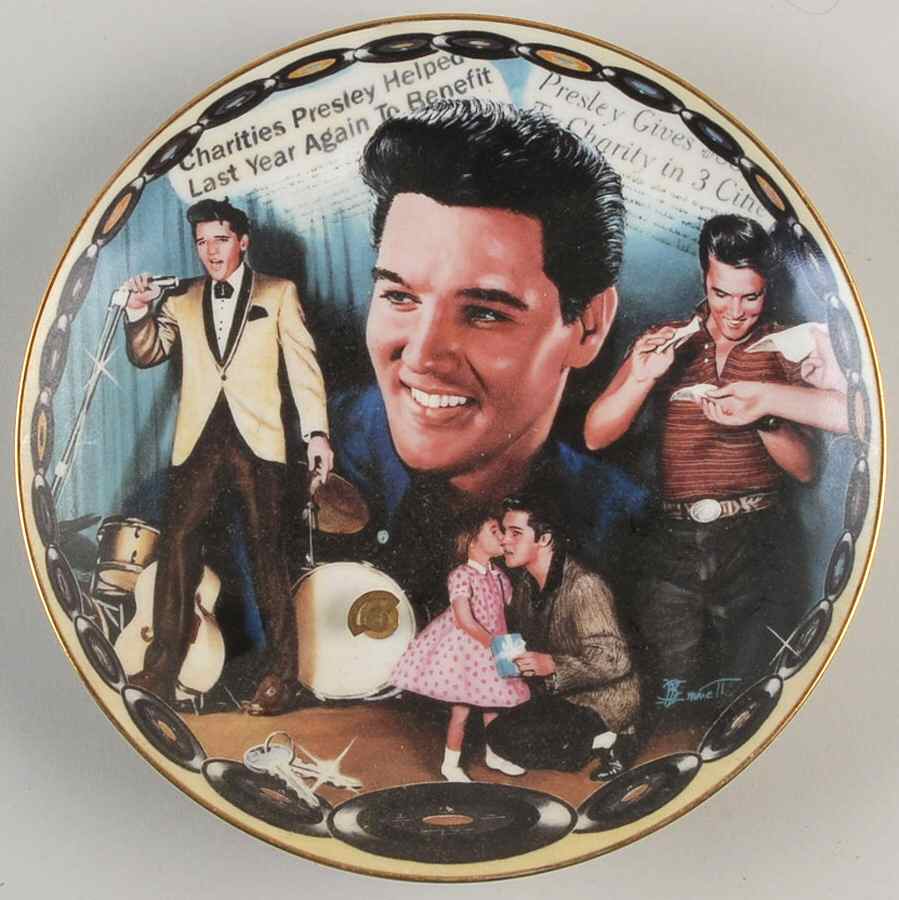 Musical Tribute To Elvis-Plate Love:The Greatest Gift - No Box by Bradford Exchange-1