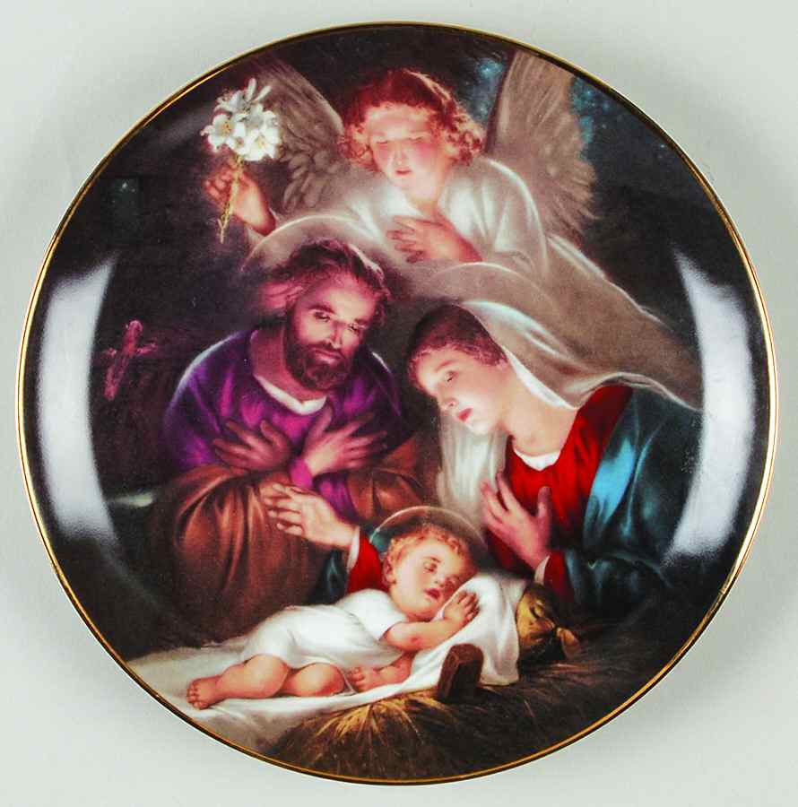 Promise of A Savior An Angels Message - No Box by Bradford Exchange-1