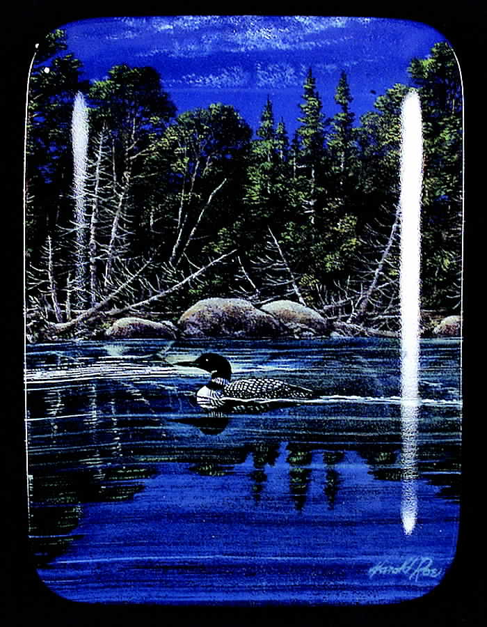 Reflection At Loon Landing The Peaceful World Of The Loon - No Box by Bradford Exchange-1