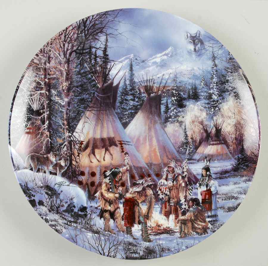 Sacred Circle Wolf Dance - No Box by Bradford Exchange-1