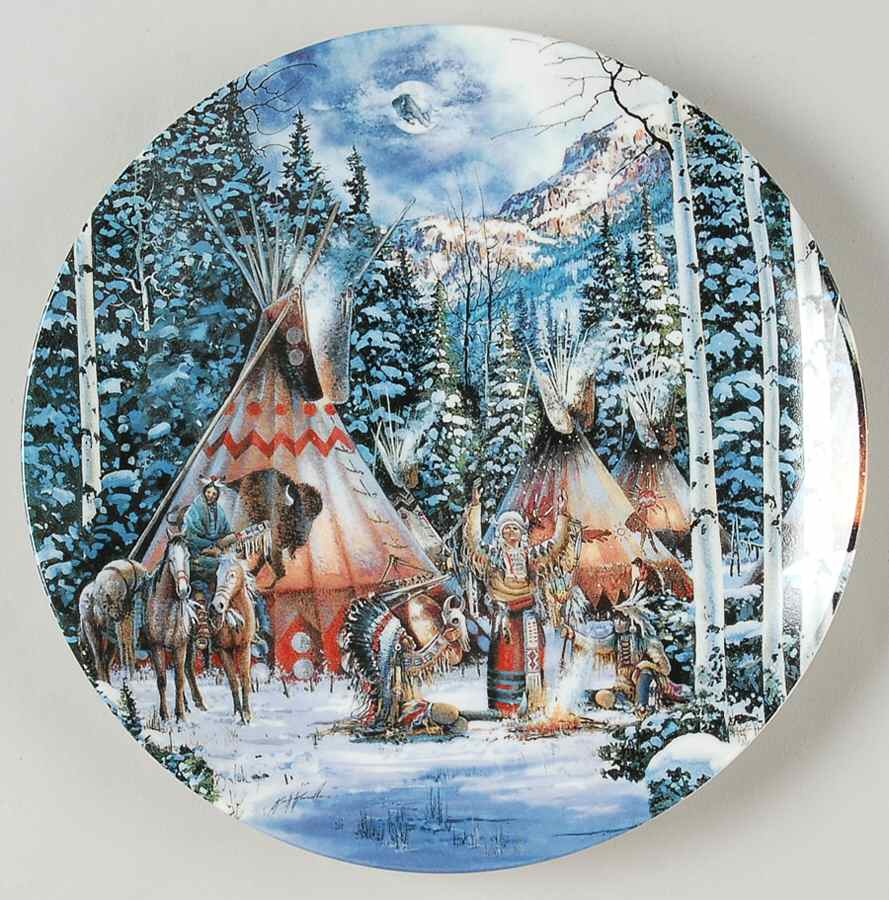 Sacred Circle Before The Hunt - No Box by Bradford Exchange-1