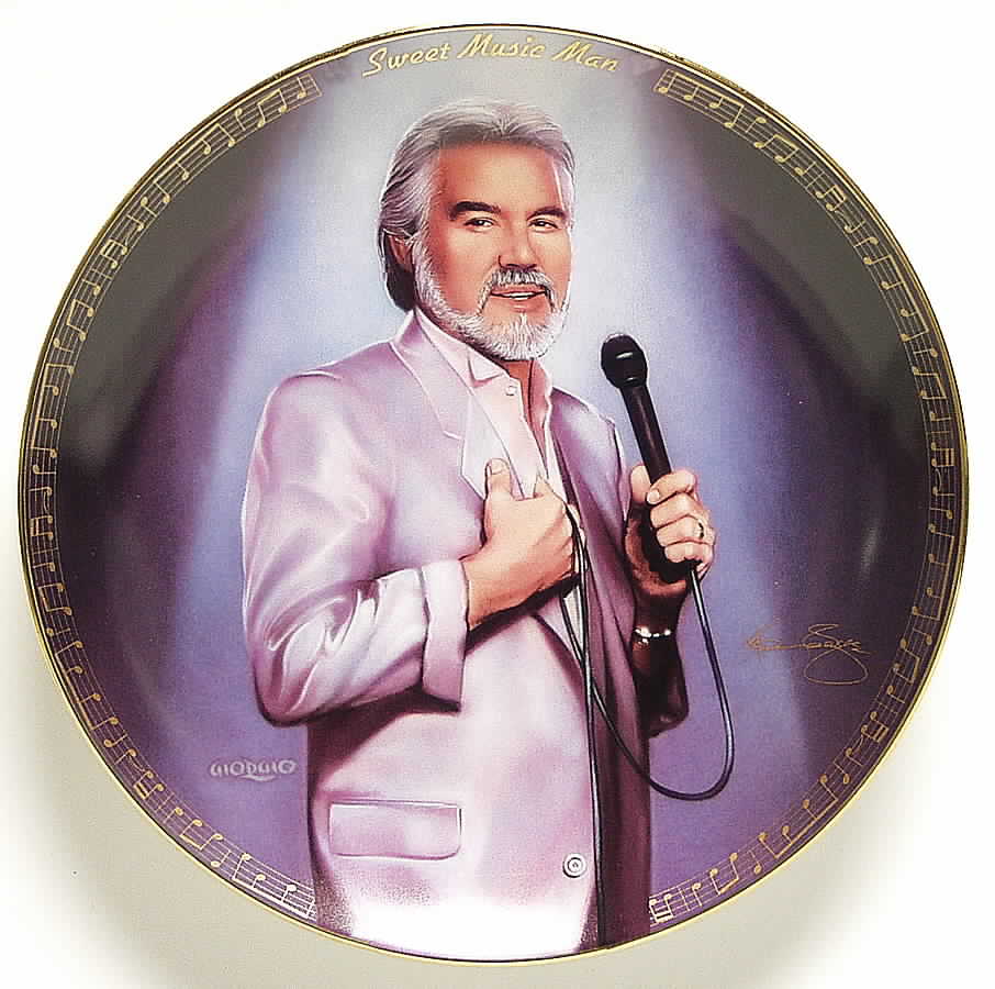 Superstars of Country Music Kenny Rogers - No Box by Bradford Exchange-1