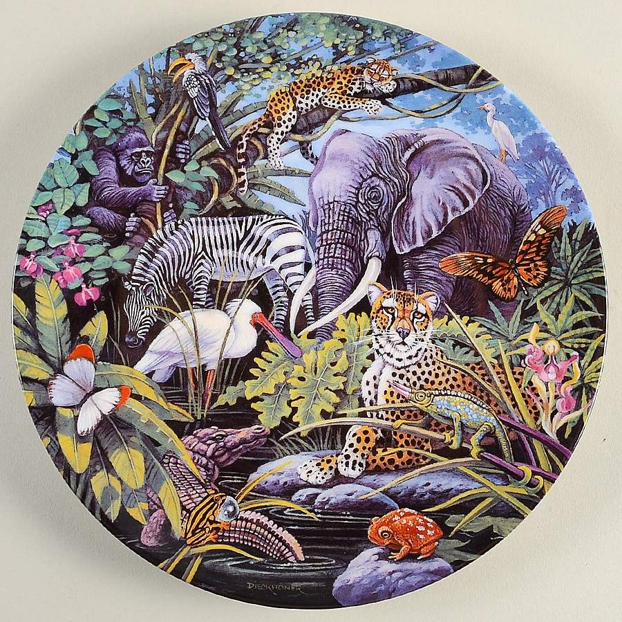 Vanishing Paradises An African Safari - No Box by Bradford Exchange-1