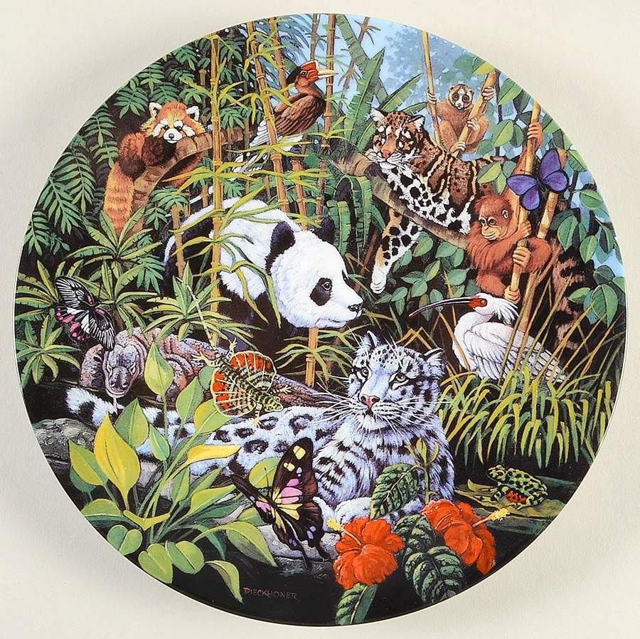 Vanishing Paradises The Panda's World - No Box by Bradford Exchange-1