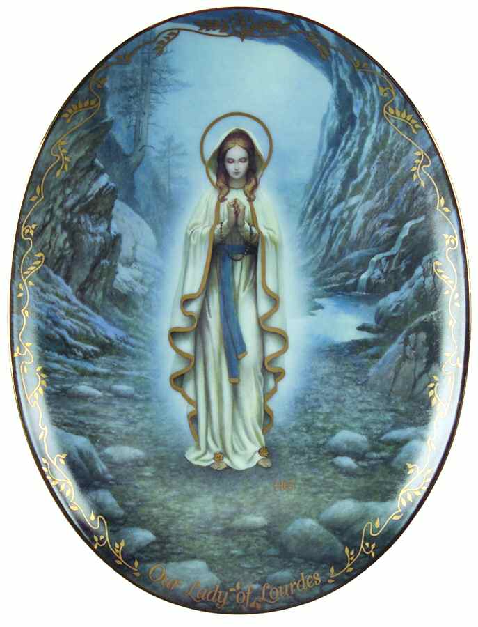 Visions of Our Lady Our Lady Of Lourdes - No Box by Bradford Exchange-1