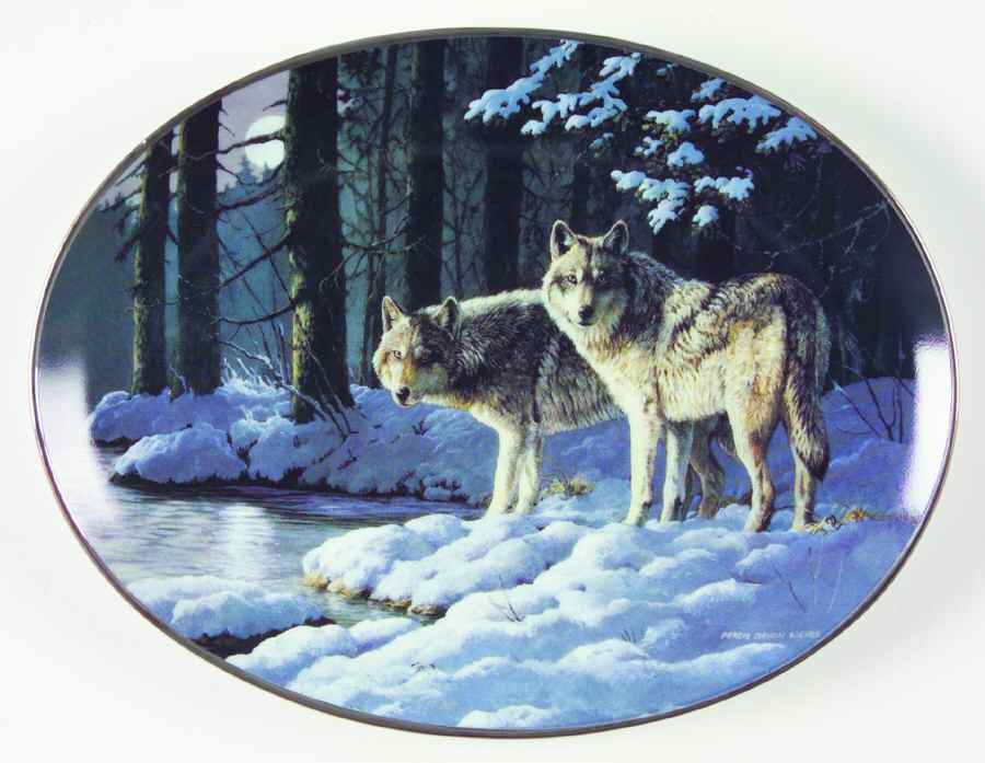 Winter Shadows Shadows Of Gray - No Box by Bradford Exchange-1