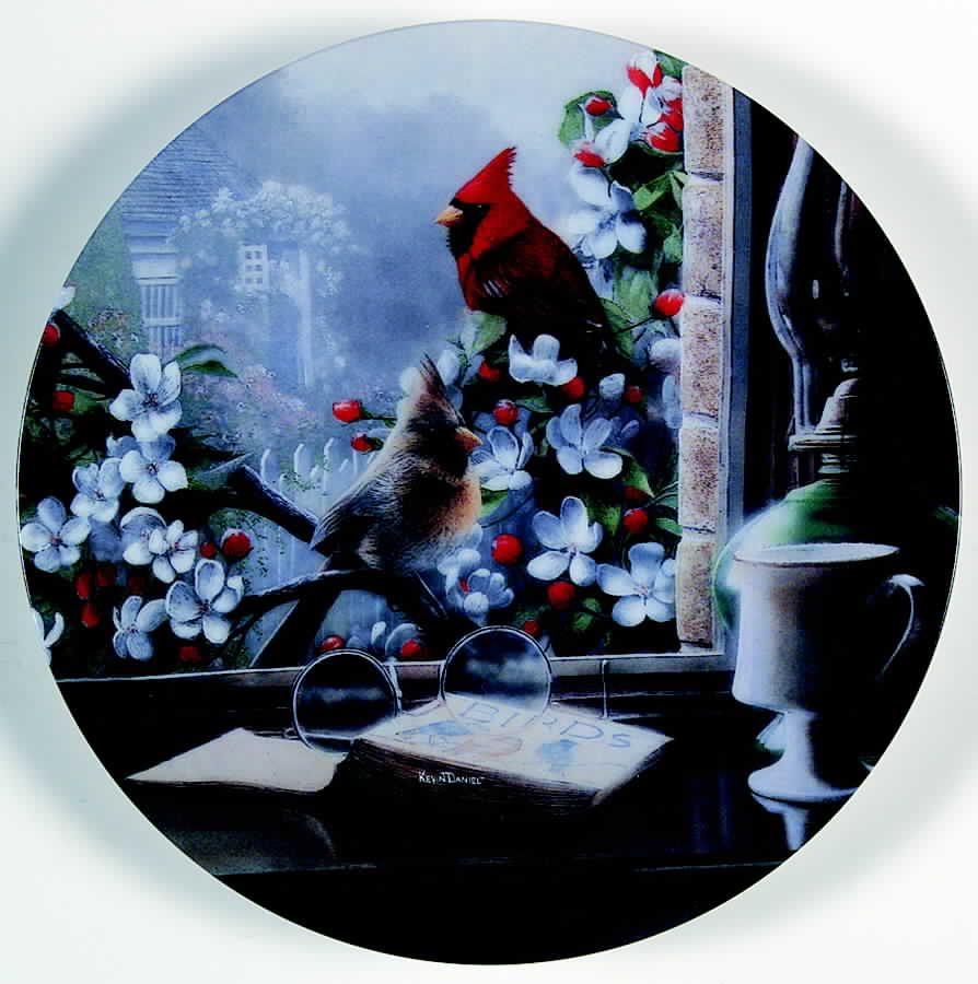 Windows on the World of Song Library: Cardinal - No Box by Bradford Exchange-1