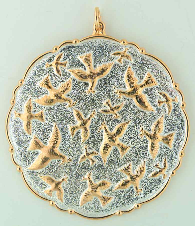 Christmas Ornament-Sterling Doves - Boxed by Buccellati-1