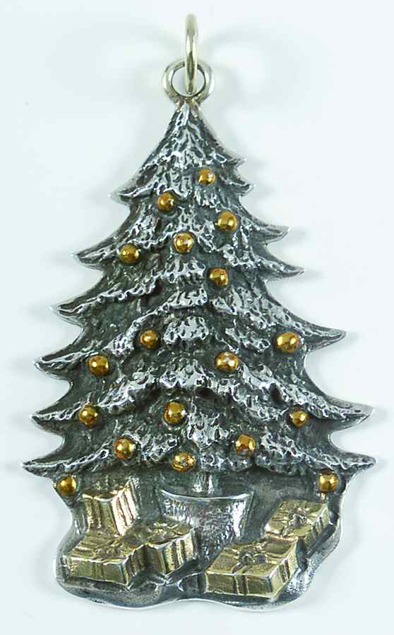 Christmas Ornament-Sterling Christmas Tree - Boxed by Buccellati-1