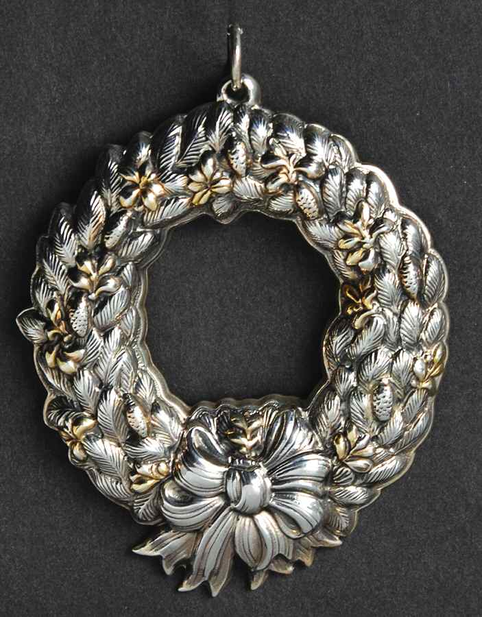 Christmas Ornament-Sterling Wreath - Boxed by Buccellati-1