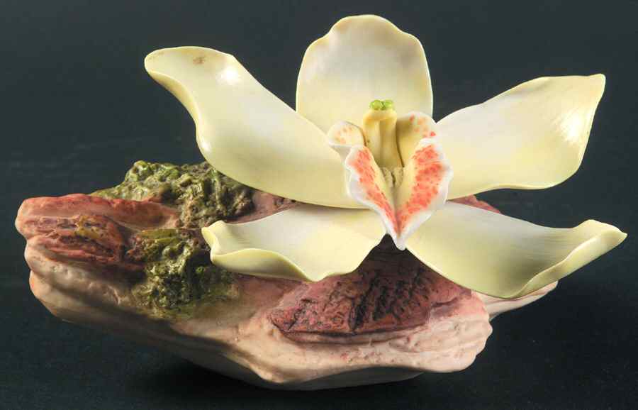 Burgues Figurine Yellow Orchid - No Box by Burgues-1