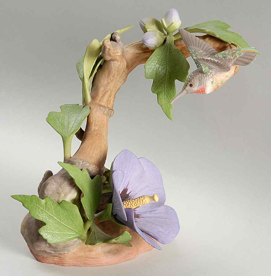 Burgues Figurine Ruby Throated Hummingbird - Boxed by Burgues-1