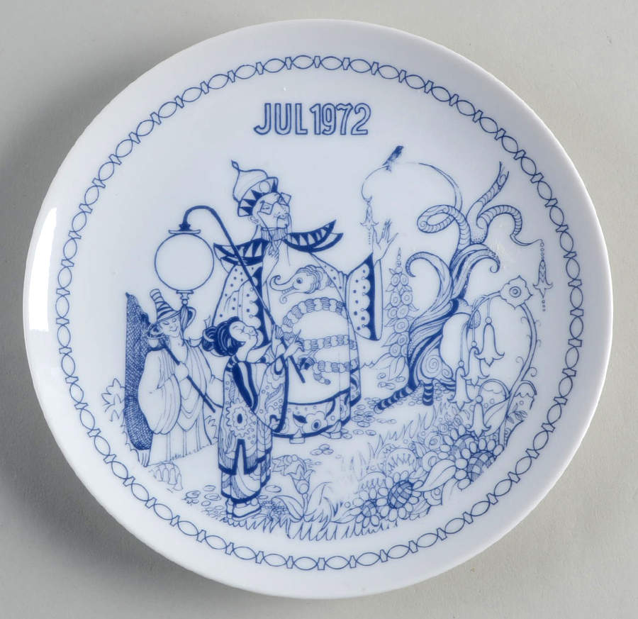 Bygdo Christmas Plate Chinese Nightingale - No Box by Bygdo-1