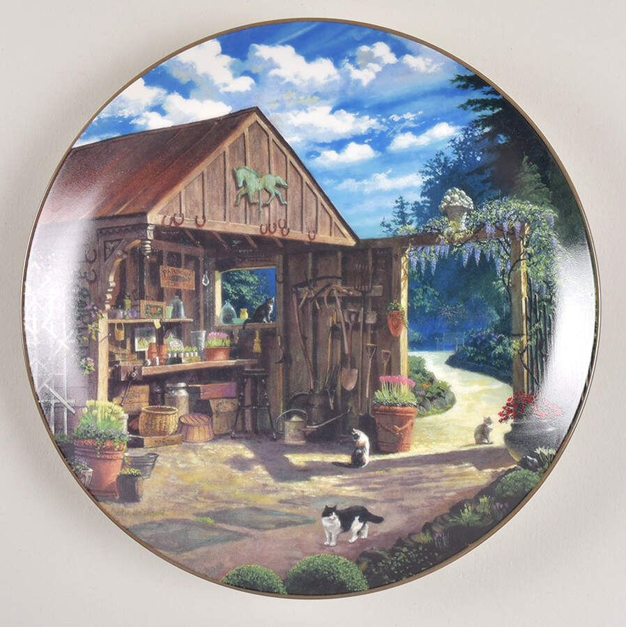 Summer's Sweet Pursuit Garden Hideaway - No Box by Bradford Exchange-1