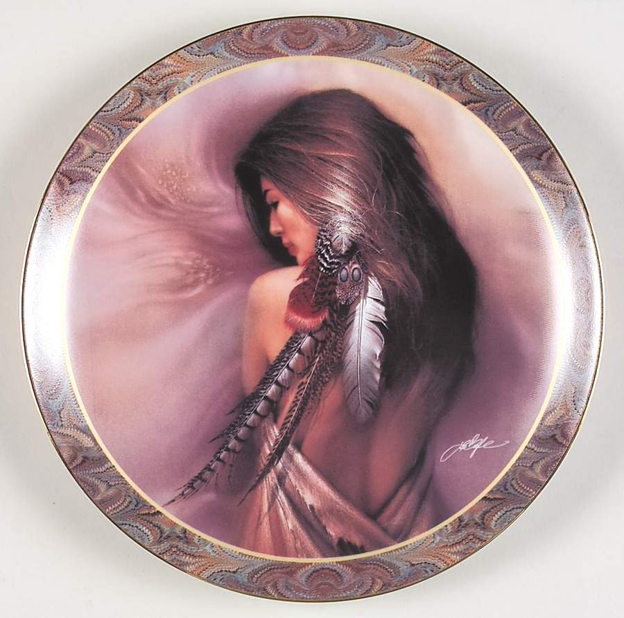 Native Beauty White Feather - No Box by Bradford Exchange-1