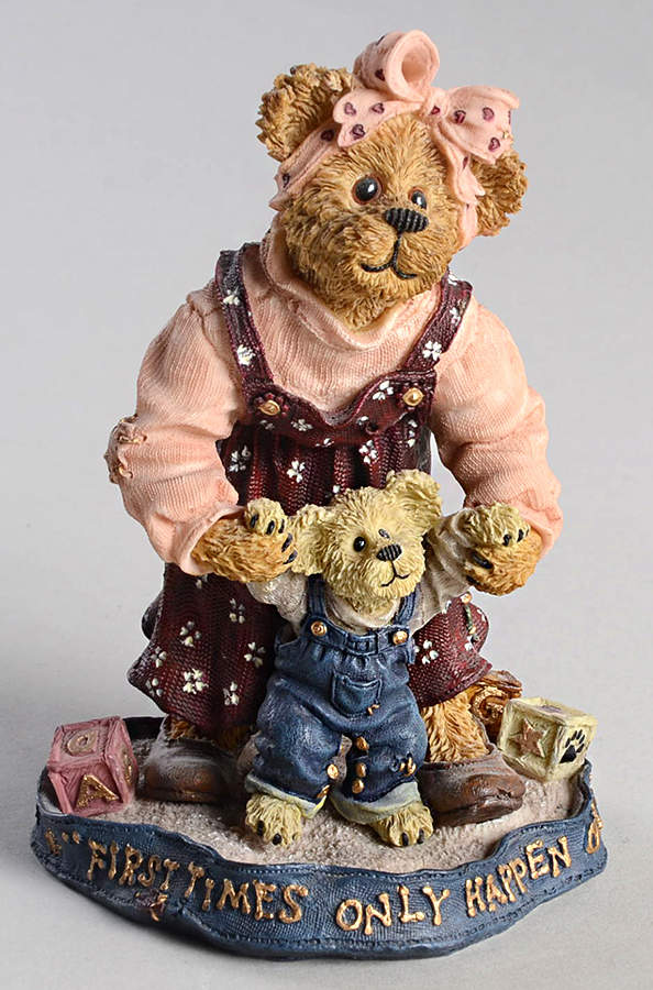 The Bearstone Collection Momma With Taylor-First Steps - No Box by Boyds Bears-1