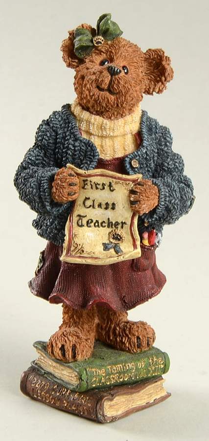 The Bearstone Collection Miss Wise First Class Teacher Qvc - No Box by Boyds Bears-1