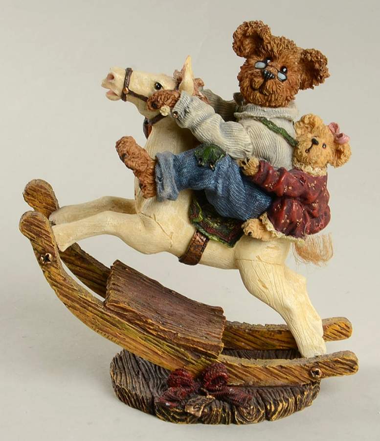 The Bearstone Collection Pop Pop With Chrissy-Giddy Up! - Boxed by Boyds Bears-1