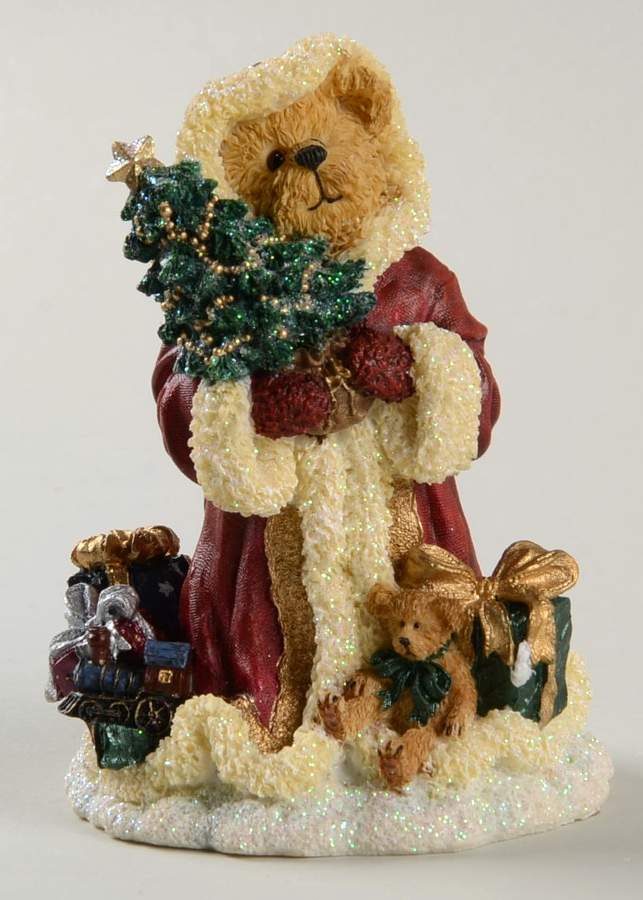 The Bearstone Collection Kristopher Kringleberry Bearing Gifts - Boxed by Boyds Bears-1