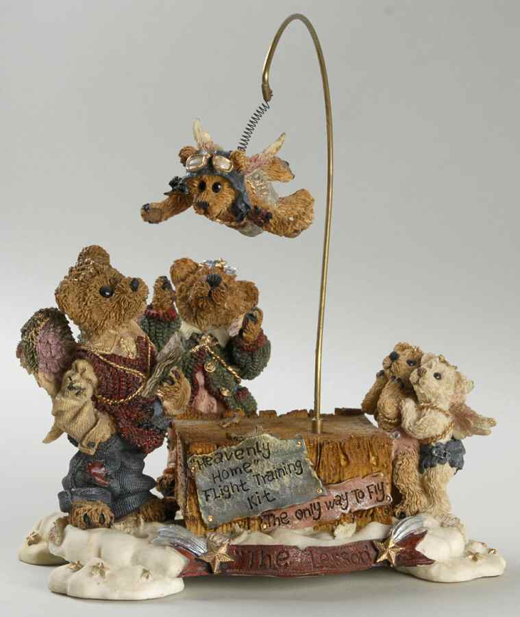 The Bearstone Collection The Flying Lesson This End Up-Musical - With Box 53 by Boyds Bears-1