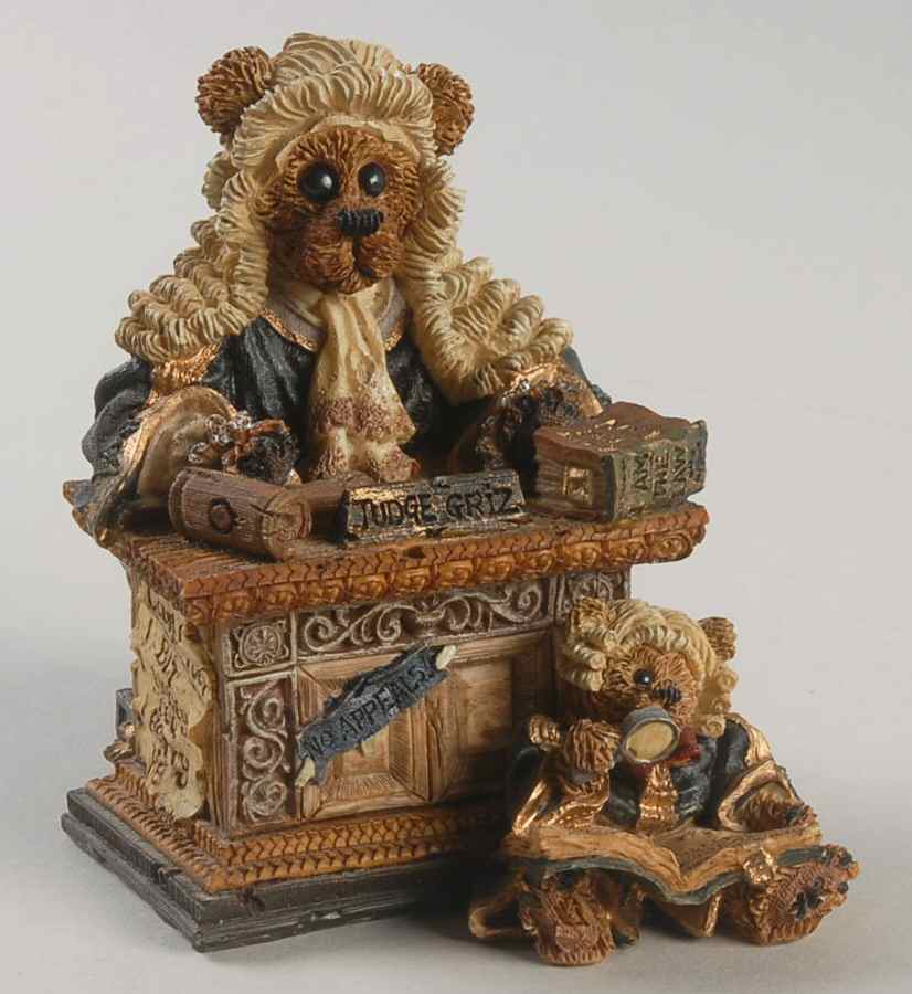 The Bearstone Collection Judge Griz-Hissonah - Boxed by Boyds Bears-1