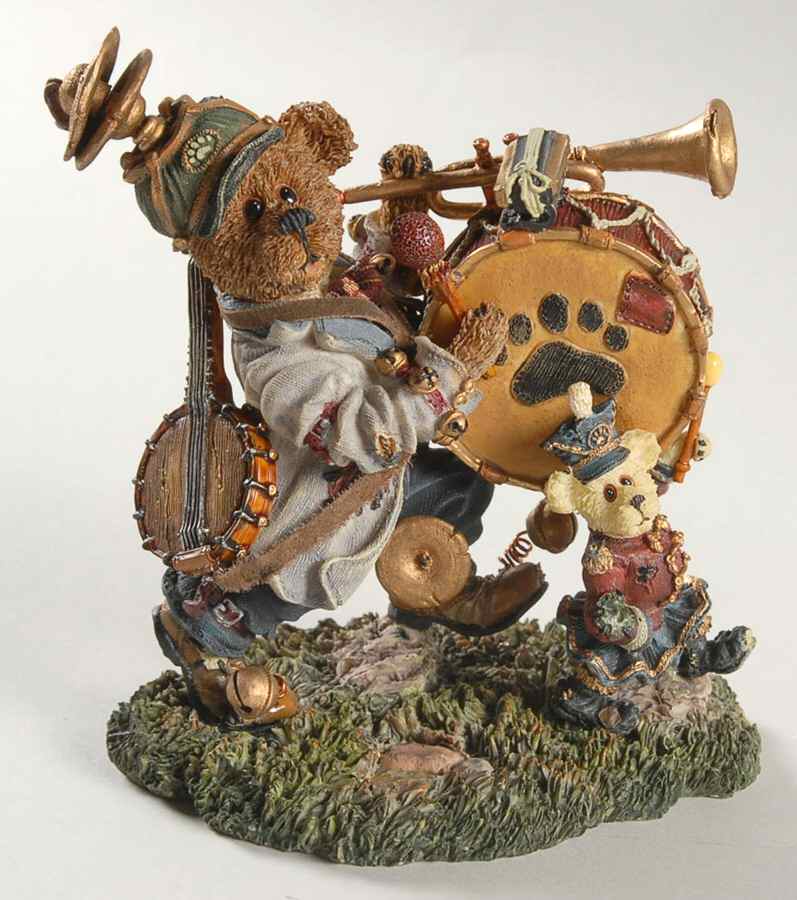 The Bearstone Collection Jonathan C Tootsenwhistle-One Bear Band - No Box 60 by Boyds Bears-1