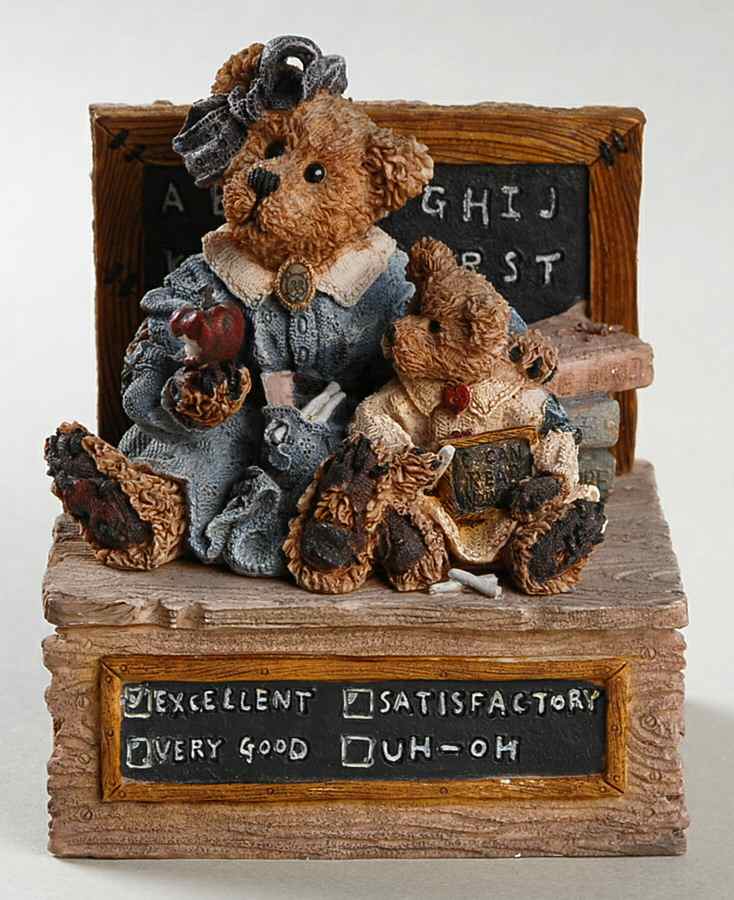 The Bearstone Collection Miss Bruin & Bailey-The Lesson-Musical - Boxed by Boyds Bears-1