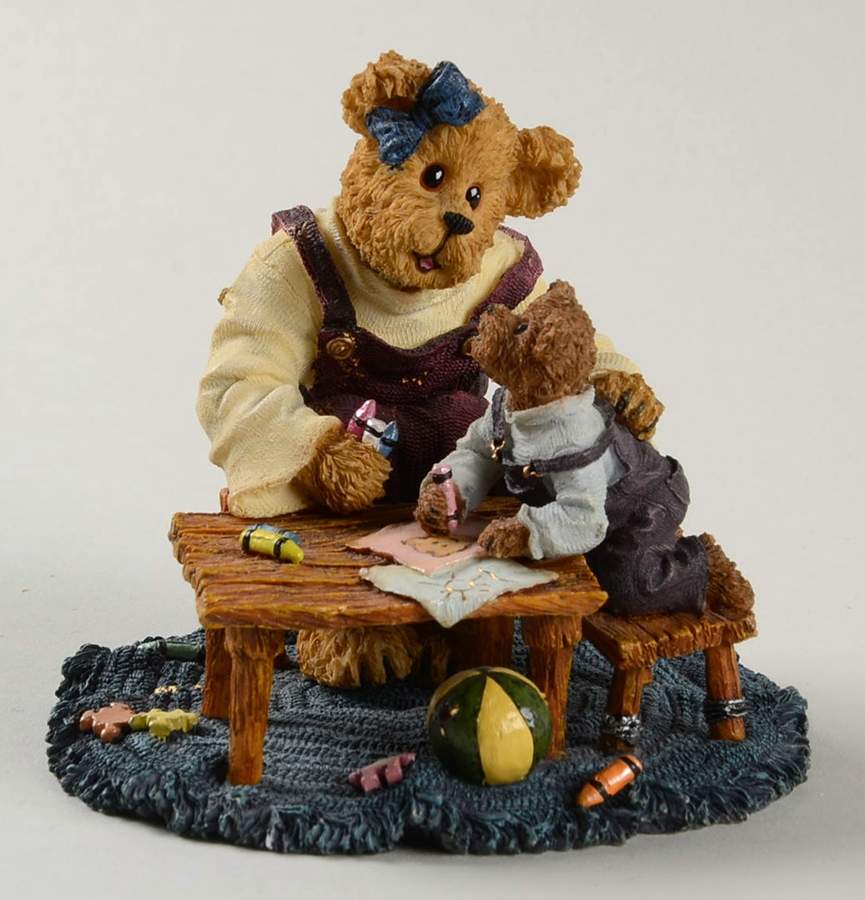 The Bearstone Collection Momma With Taylor Quality Time - Boxed by Boyds Bears-1