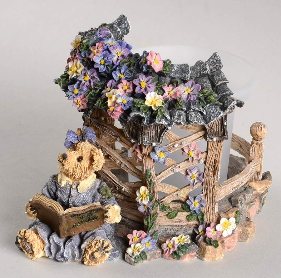 The Bearstone Collection Clementine Garden Romance-Votive - No Box by Boyds Bears-1