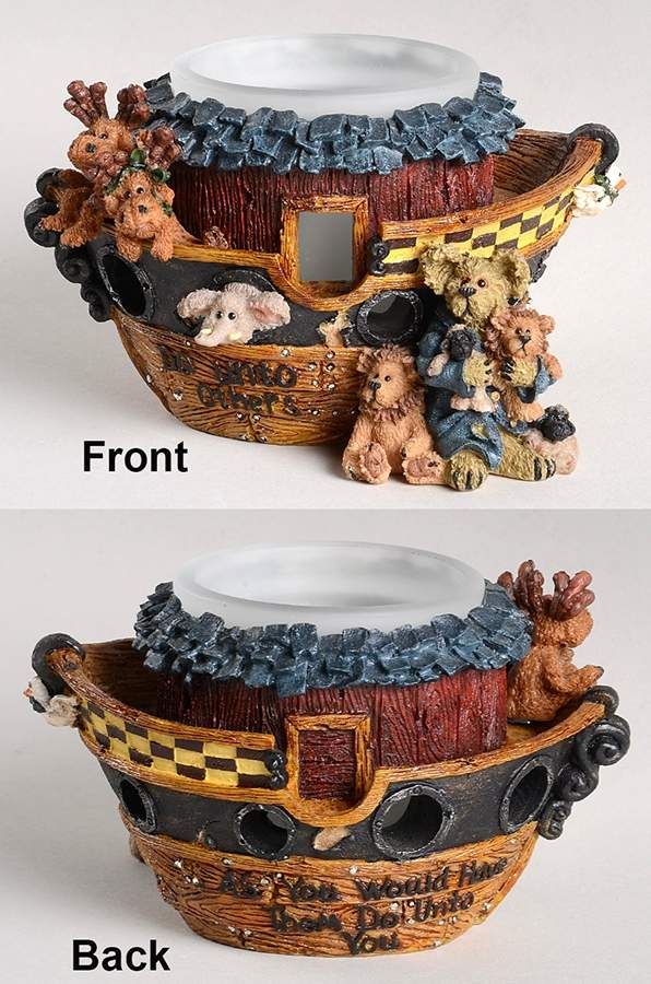 The Bearstone Collection Noah And The Golden Rule-Votive - Boxed by Boyds Bears-1