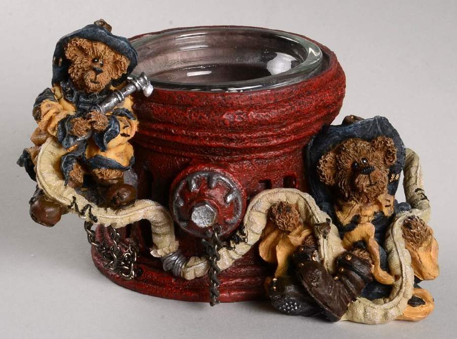 The Bearstone Collection Marshall & Bill-Votive-Give Us Courage - Boxed by Boyds Bears-1