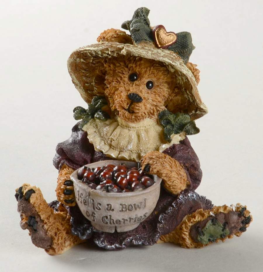The Bearstone Collection Ada Mae-Cherries Jubilee - Boxed by Boyds Bears-1