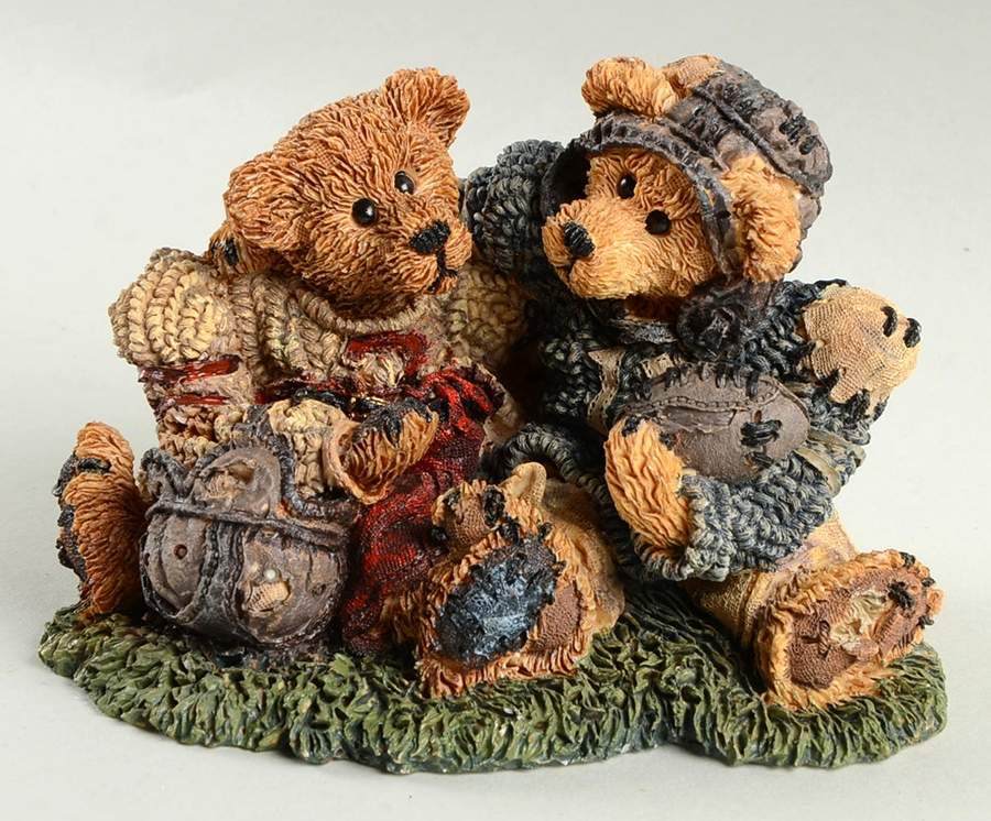 The Bearstone Collection Grenville & Knute-Football Buddies - Boxed by Boyds Bears-1